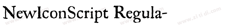 NewIconScript Regula字体转换